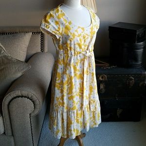 Linen Floral Dress.